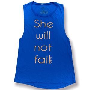 Forever Protected Blue Woman’s Tank Top Size Medium